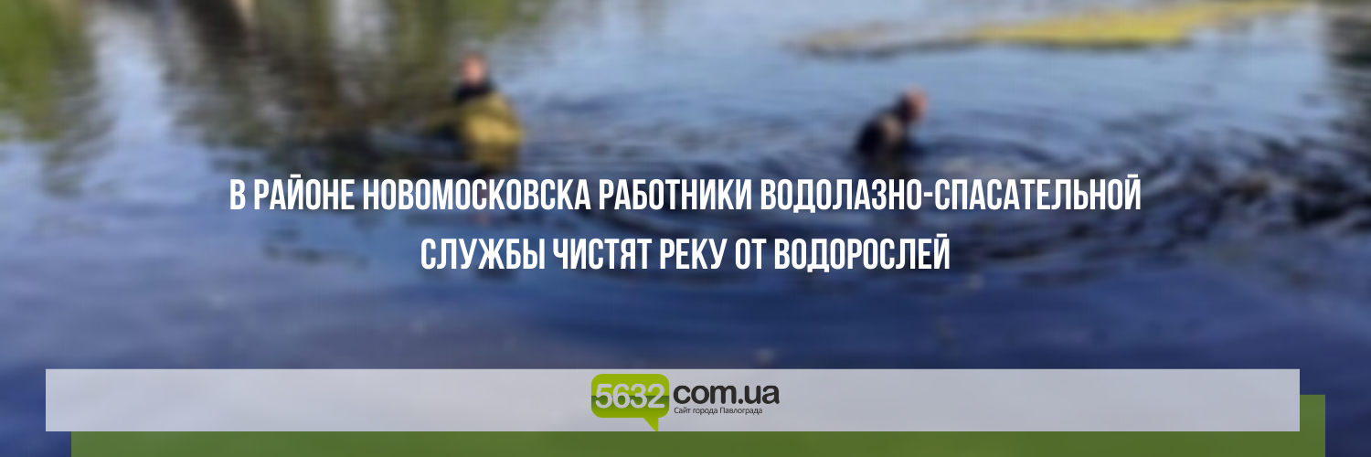 Недалеко от Павлограда Самару чистят от тины и водорослей Недалеко от Павлограда Самару чистят от тины и водорослей, Ольга Михайлова