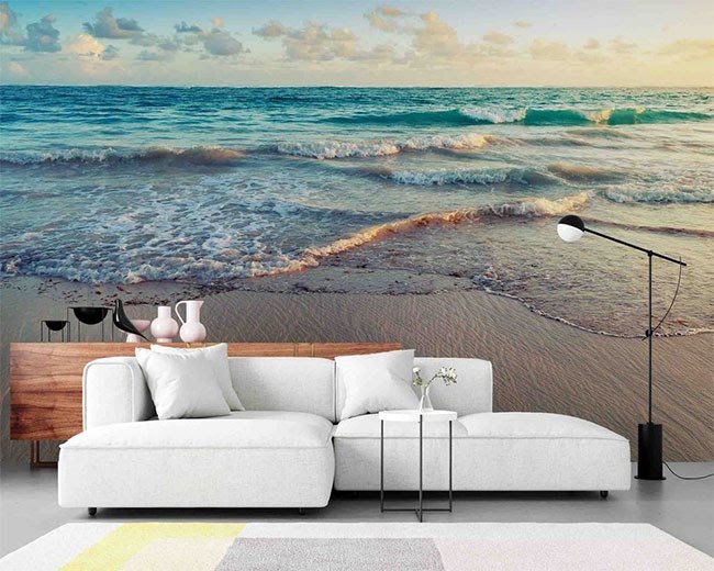 Фотообои море и пляж: океанские просторы в интерьере вашего дома