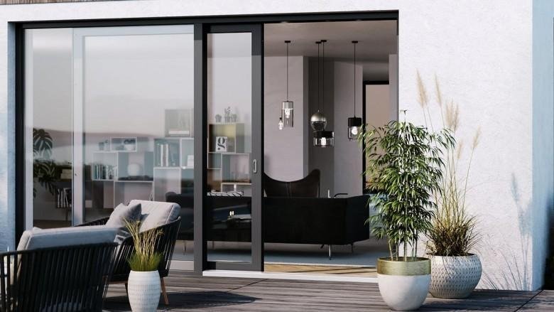 Раздвижные металлопластиковые двери REHAU